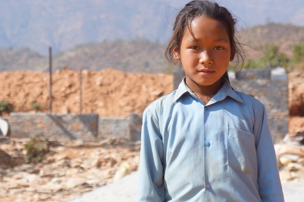 Schoolgirl in Ramechap, Nepal